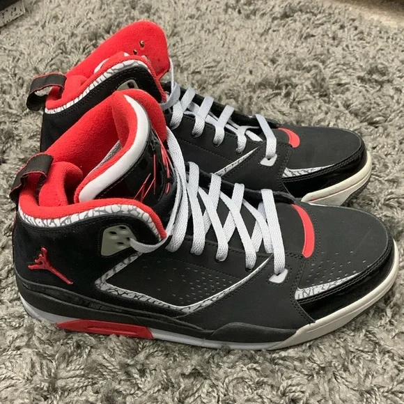 Jordan SC-2 Bred, blk/red, sz10 - Picture 1 of 6